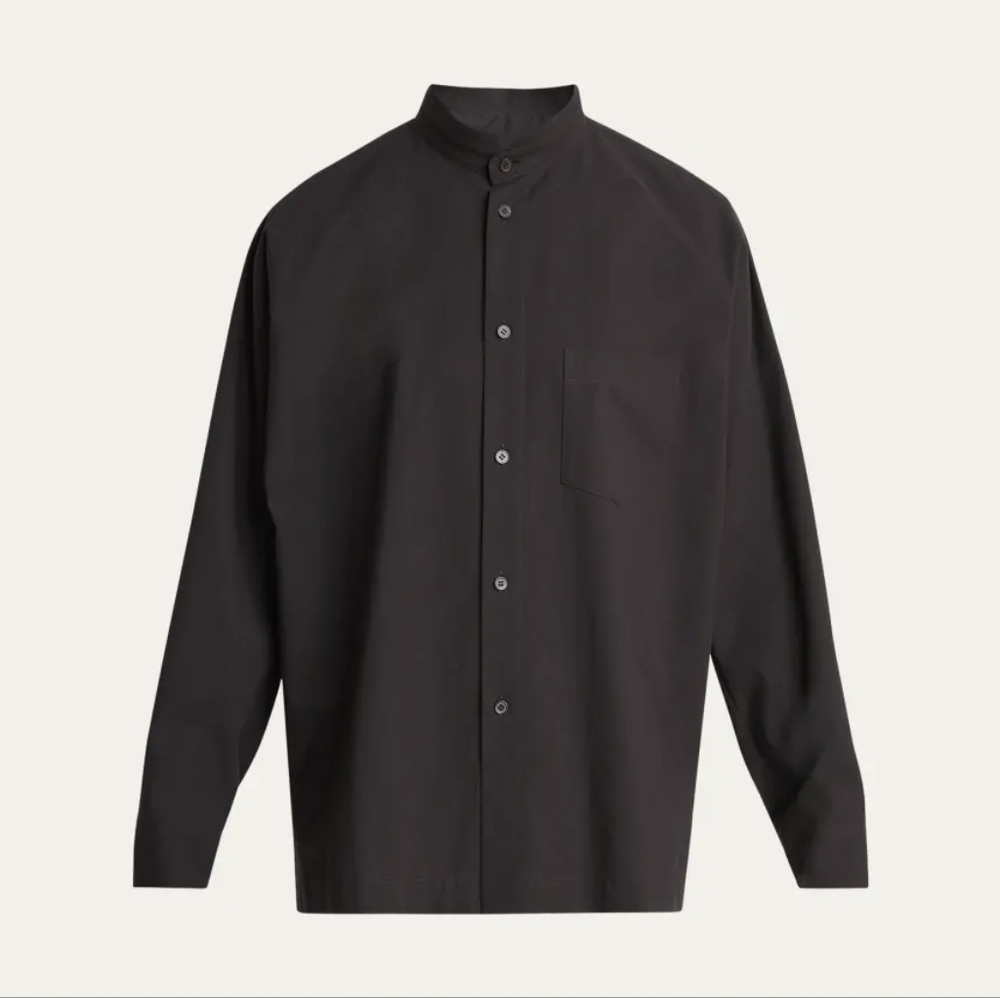 Issey Miyake, 3,Dark Broun Button-Up Shirt